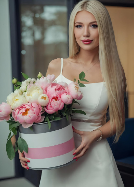 Пионы в коробке Днепр