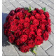 Красные розы в коробке сердце