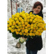 101 желтая роза в Днепропетровске