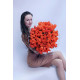 101 оранжево-персиковая роза