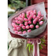 Букет розовых тюльпанов