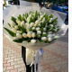 Букет белых тюльпанов