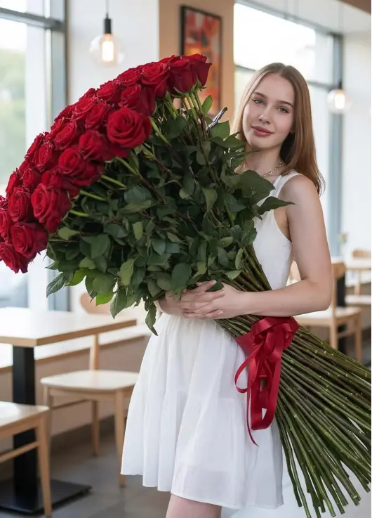 Огромные розы  150-180 см