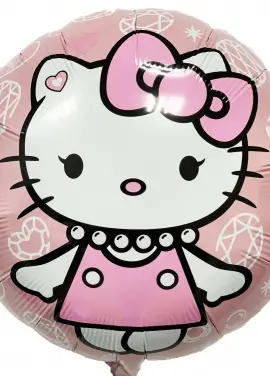Воздушный шар с рисунком 45 см  Hello kitty
