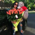 Доставка мишки и цветов на ул. Яворницкого  г. Днепр