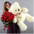 Мишка и розы