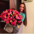 Доставка большого букета роз