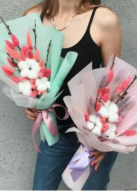 Букет из хлопка 