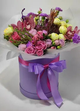 Сиреневый микс в коробке