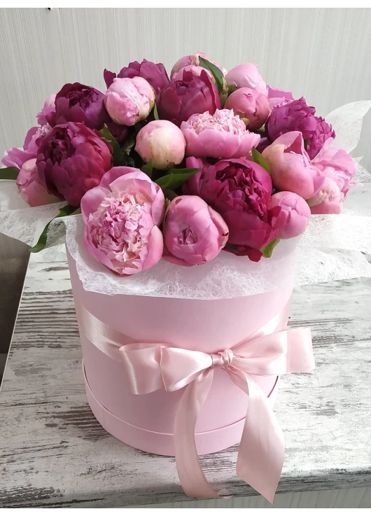  pink peonies box 