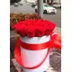 Красные розы в коробке