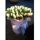 Белые тюльпаны в коробке  ХИТ!
