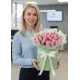51 розовых тюльпанов в коробке (импорт, Голландия)