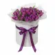 51 фиолетовых тюльпанов в коробке (импорт, Голландия)