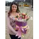 Микс тюльпан в шляпной коробке Микс тюльпан в шляпной коробке