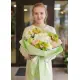 Микс букет «Камилла» салатово-белый (небольшой)