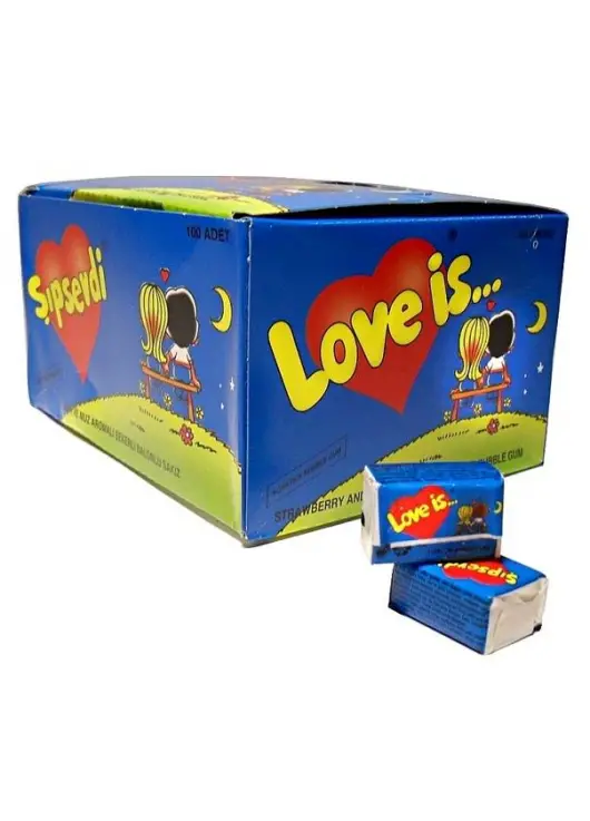 Жевательная резинка "Love is.." 100шт Жевательная резинка "Love is.." 100шт