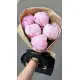 Букет из 5 розовых пионов