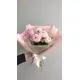 Букет из 5 розовых пионов