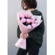 Букет из 9 розовых пионов