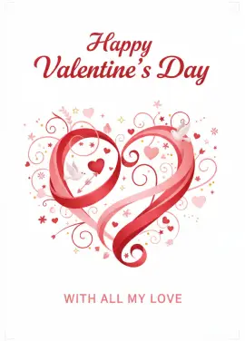 Happy Valentine’s Day — Рамка из роз 006