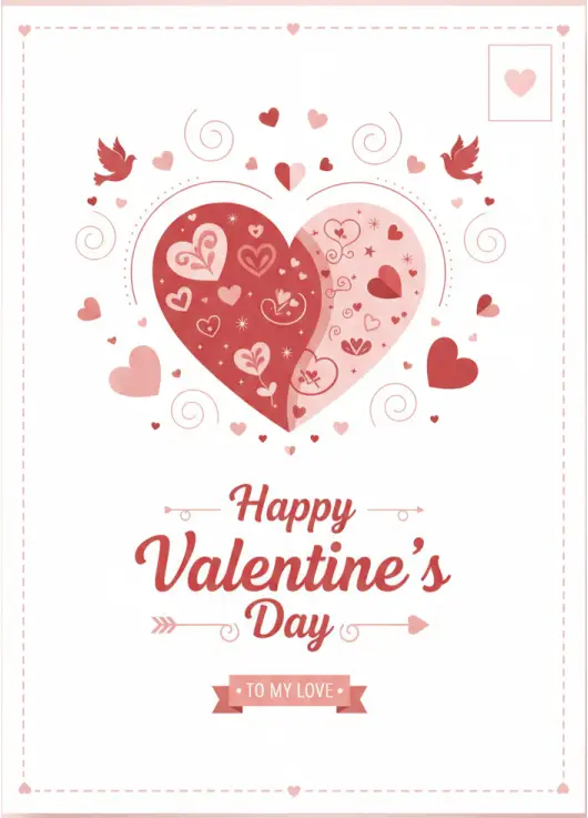 Happy Valentine’s Day — Три сердца 005