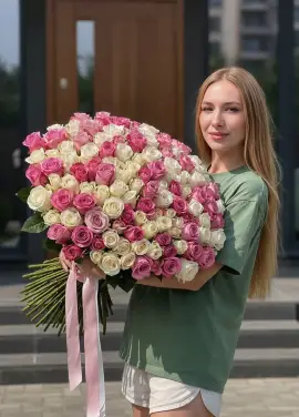 101 нежная роза