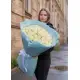 51 белая роза в букете