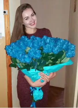 Синие  розы Днепр 