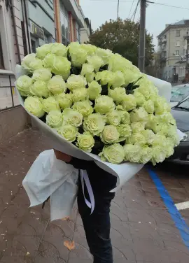 101 метровая белая роза
