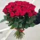 Крутой букет 25  красных роз