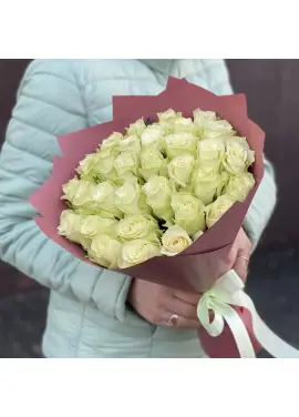 Белая роза поштучно Днепр