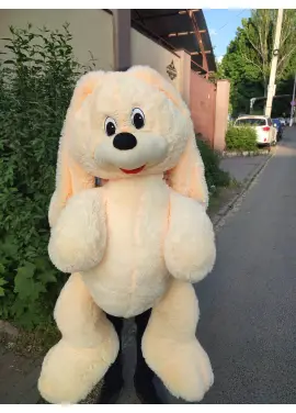 Зайка метровый  плюшевый (130 см)