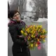 Букет 101 яркий тюльпан Днепр Букет 101 яркий тюльпан Днепр