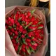Букет из 101 красных тюльпанов (импорт, Голландия)