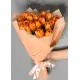 Букет из 19 оранжевых тюльпанов (импорт, Голландия)