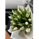 Букет из 21 белых тюльпанов (импорт, Голландия)