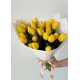 Букет из 25 желтых тюльпанов (импорт, Голландия)