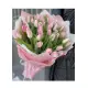 Букет из 35 розовых тюльпанов (импорт, Голландия)