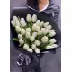 Букет из 35 белых тюльпанов (импорт, Голландия)