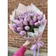 Букет из 45 сиреневых тюльпанов (импорт, Голландия)