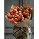 Букет из 45 оранжевых тюльпанов (импорт, Голландия)