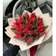 Букет из 45 красных тюльпанов (импорт, Голландия)