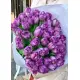 Букет из 45 фиолетовых тюльпанов (импорт, Голландия)
