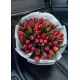 Букет из 51 красных тюльпанов (импорт, Голландия)