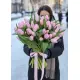 Букет из 75 розовых тюльпанов (импорт, Голландия)