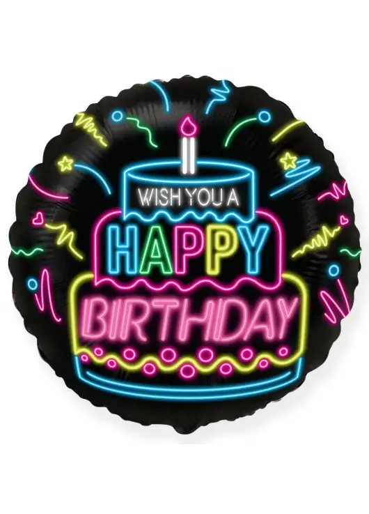 Воздушный шар круглый 46 см Happy Birthday Воздушный шар круглый 46 см Happy Birthday
